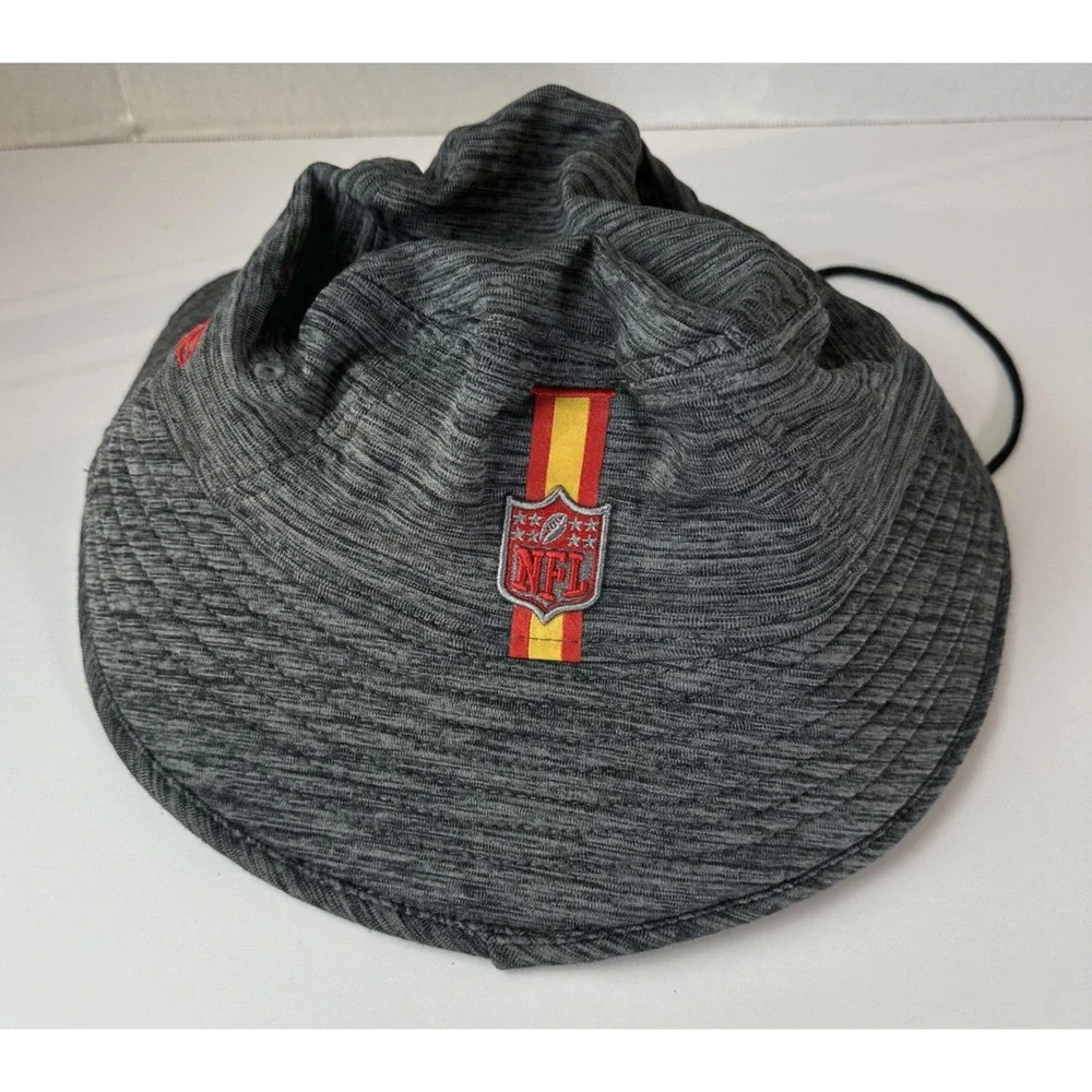 Kansas City Chiefs New Era NFL Bucket Hat Gray Knit Cap KC One Size Fits Most - Picture 3 of 8
